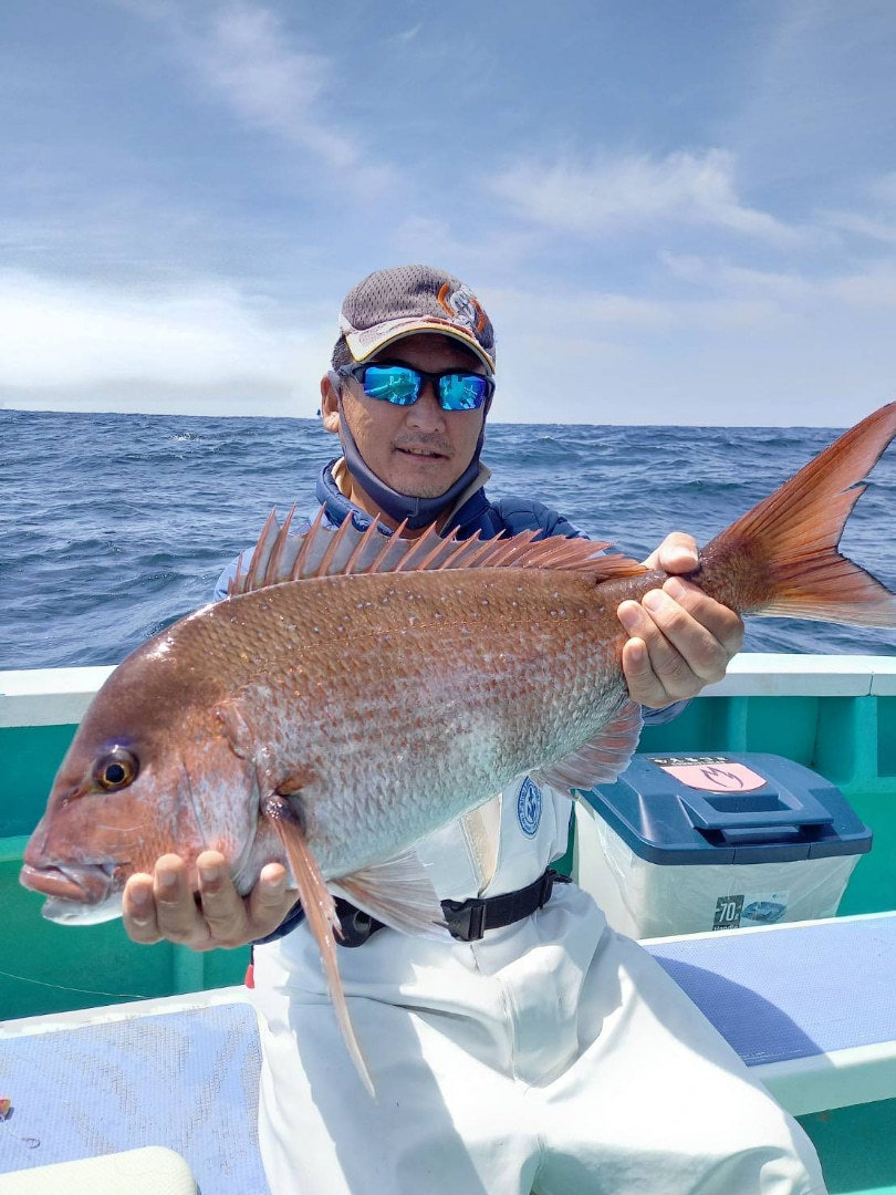 マダイの釣果 21年4月24日 富士丸 千葉県 大原港 キャスティング釣り船予約