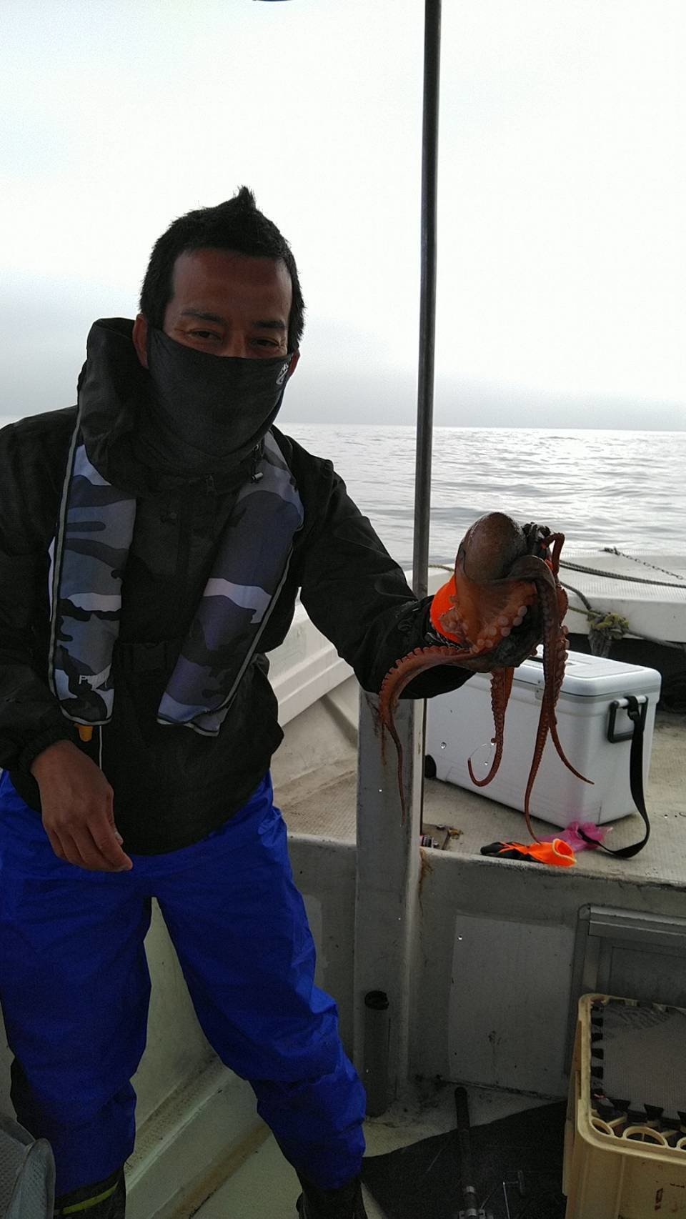 タコの釣果 21年5月6日 釣り船 福三郎 兵庫県 明石浦漁港 キャスティング釣り船予約