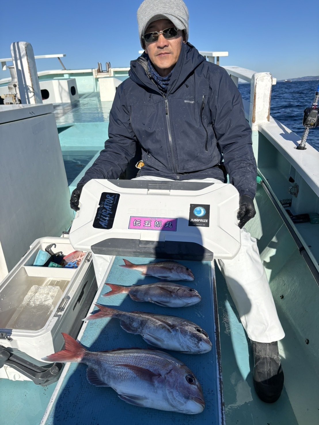 マダイの釣果｜2025年1月11日｜伝五郎丸（神奈川県/松輪江奈漁港）｜キャスティング釣り船予約