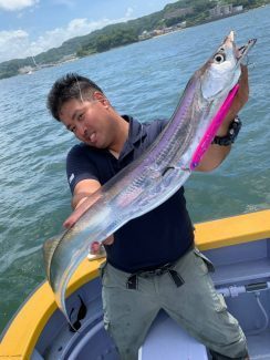 タチウオ112cm 23匹 の釣果 19年8月12日 宮川丸 千葉 木更津港 船釣り予約 キャスティング船釣り予約