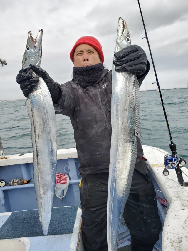 タチウオ140cm 160匹 の釣果 年1月7日 不動丸 茨城 鹿嶋旧港 船釣り予約 キャスティング船釣り予約