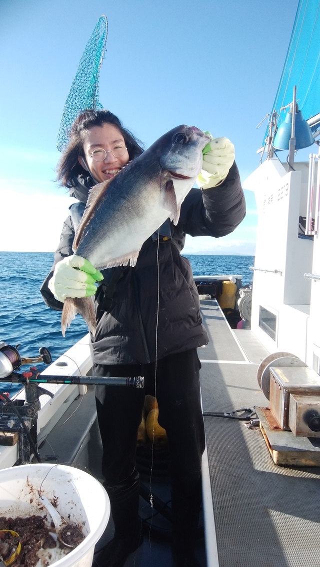 クロムツ45cm 26匹 の釣果 年12月26日 孫武丸 神奈川 間口漁港 船釣り予約 キャスティング船釣り予約