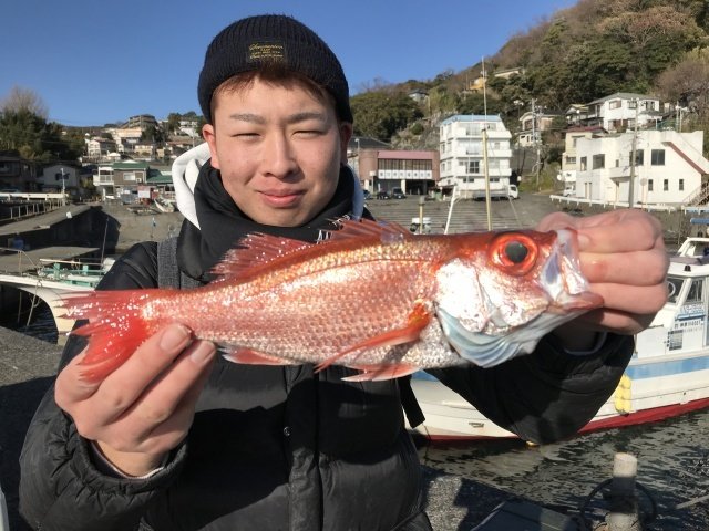 アカムツ32cm 1匹 の釣果 21年1月2日 恵一丸 神奈川 福浦港 船釣り予約 キャスティング船釣り予約