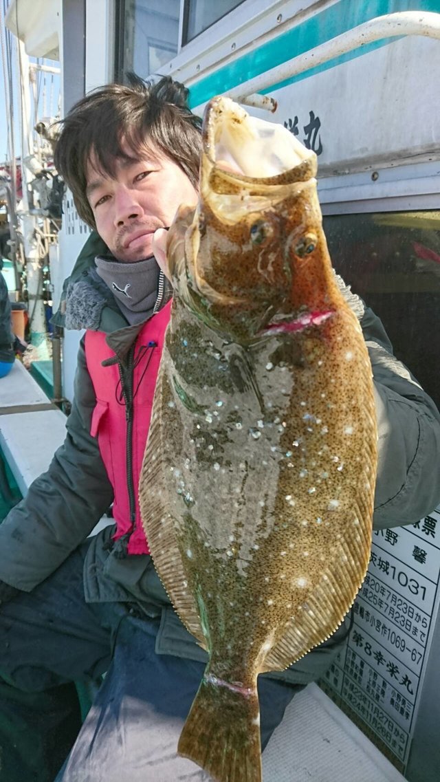 ヒラメ4 00kg 9匹 の釣果 21年2月28日 幸栄丸 茨城 鹿嶋旧港 船釣り予約 キャスティング船釣り予約