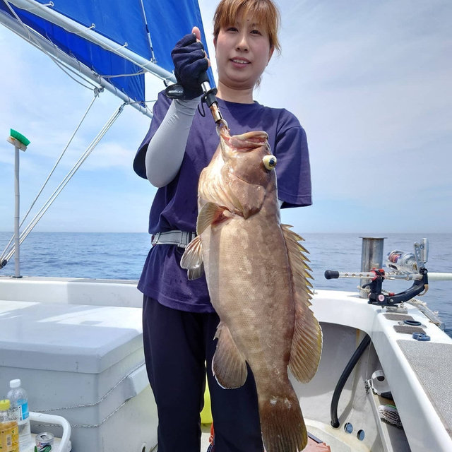 クエ の釣果 21年7月13日 宝生丸 福岡 大里漁港 船釣り予約 キャスティング船釣り予約