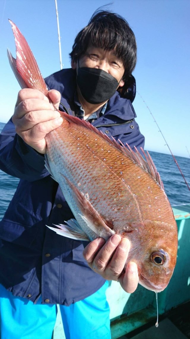 マダイ3 00kg 3匹 の釣果 22年3月日 幸栄丸 茨城 鹿嶋旧港 船釣り予約 キャスティング船釣り予約