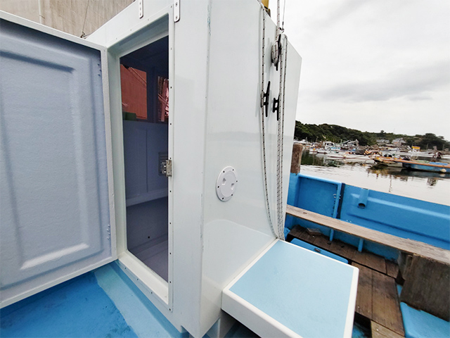 【金重丸】仕立船最大級の個室トイレ